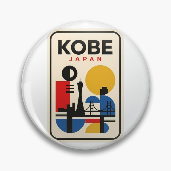 Item preview, Kobe Japan Retro Geometric Travel Aesthetic designed and sold by k3rstman1.