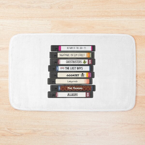 Item preview, Vintage Horror VHS Tape Stack – Retro 90s Movie Night Sticker  designed and sold by Mustangana.