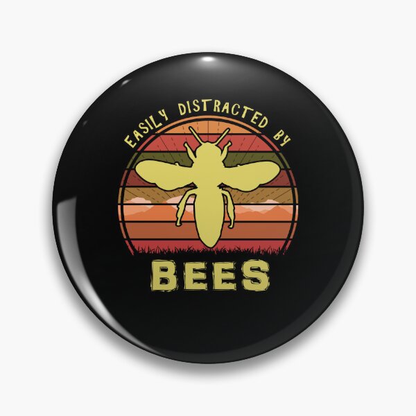 Item preview, Easily Distracted By Bees Retro Sunset Bee Lover designed and sold by marke770.