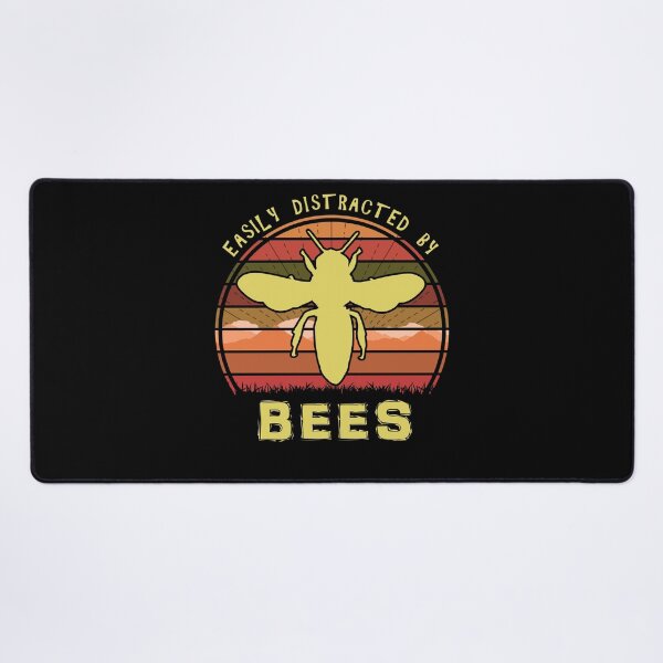 Item preview, Easily Distracted By Bees Retro Sunset Bee Lover designed and sold by marke770.