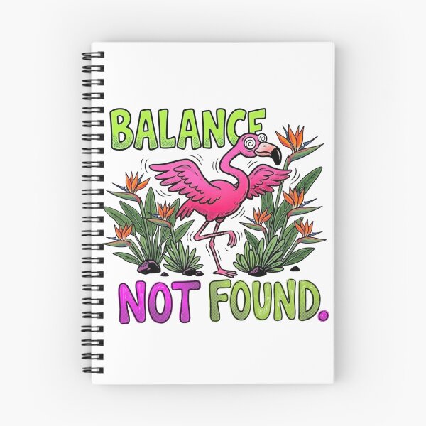 Item preview, Balance Not Found | Funny Flamingo MS Awareness designed and sold by colorlings.