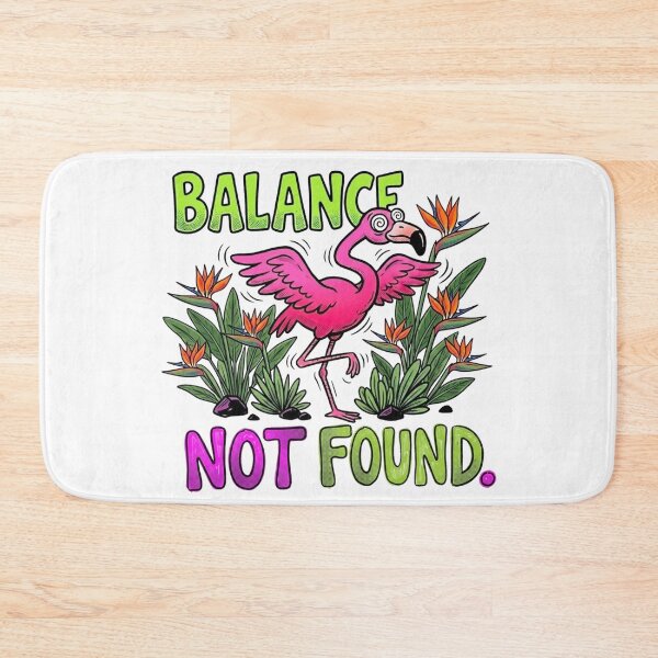 Item preview, Balance Not Found | Funny Flamingo MS Awareness designed and sold by colorlings.