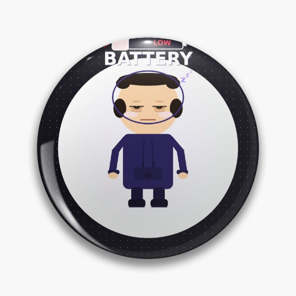 Item preview, Social Battery Low Do Not Disturb Sticker designed and sold by manishiv.