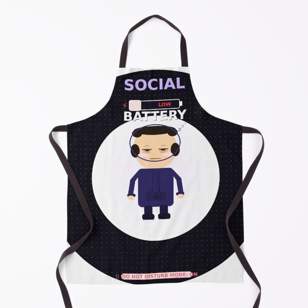 Item preview, Social Battery Low Do Not Disturb Sticker designed and sold by manishiv.