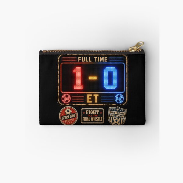 Item preview, Full Time 1-0 Soccer Scoreboard Extra Time Fight Till Final Whistle – Football Art | Soccer Gift designed and sold by irfanshikh.