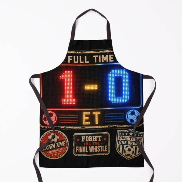 Item preview, Full Time 1-0 Soccer Scoreboard Extra Time Fight Till Final Whistle – Football Art | Soccer Gift designed and sold by irfanshikh.