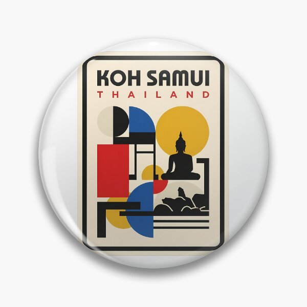 Item preview, Koh Samui Thailand Geometric Bauhaus Travel Aesthetic designed and sold by k3rstman1.
