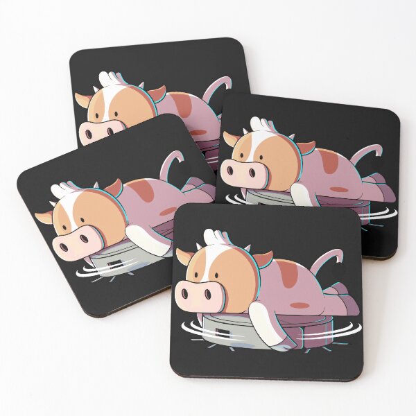 Item preview, Cow On Robot Vacuum Cleaner Funny Farm Animal designed and sold by AmaXONIC.