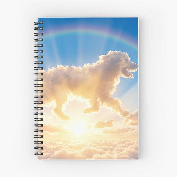Item preview, Dog Soul in the Clouds Rainbow Bridge Memorial designed and sold by Pfotenfaden.