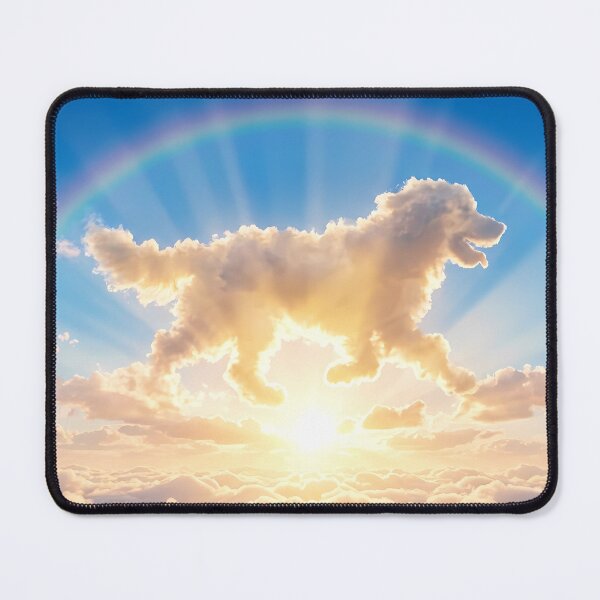Item preview, Dog Soul in the Clouds Rainbow Bridge Memorial designed and sold by Pfotenfaden.