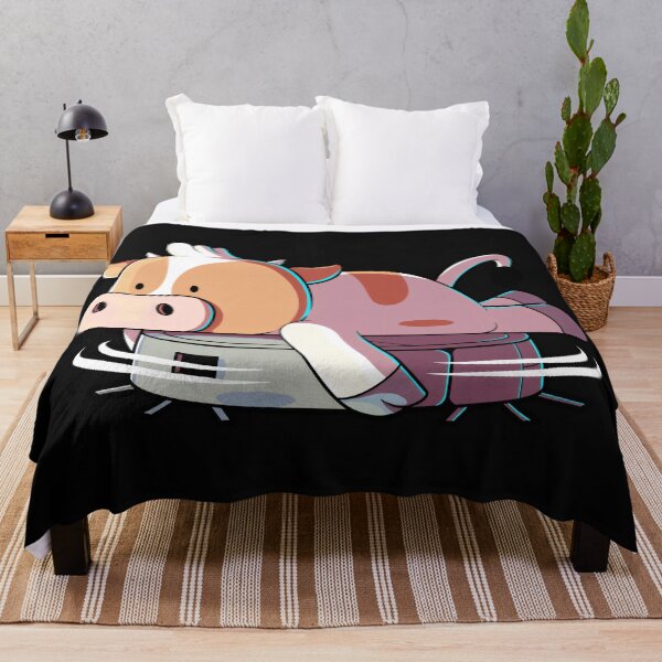 Item preview, Cow On Robot Vacuum Cleaner Funny Farm Animal designed and sold by AmaXONIC.