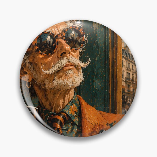 Item preview, Parisian Gentleman & Bulldog Café De Flore | Luxury Vintage Fashion Art Print designed and sold by Vibranta Studio.
