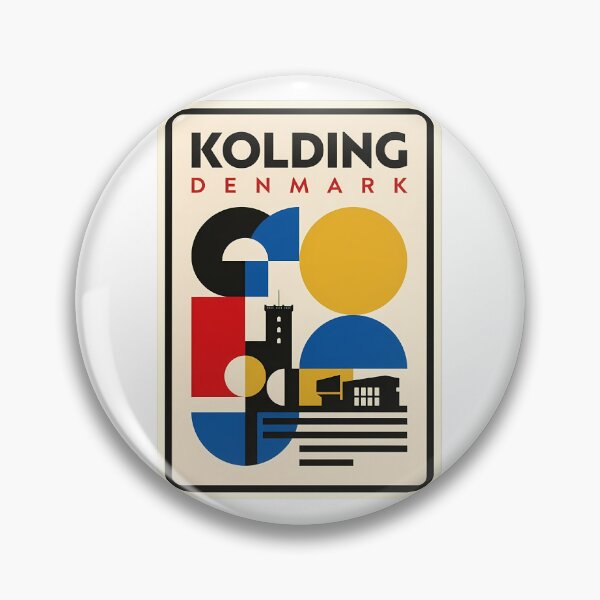 Item preview, Kolding Denmark Geometric Bauhaus Cityscape designed and sold by k3rstman1.