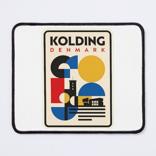 Item preview, Kolding Denmark Geometric Bauhaus Cityscape designed and sold by k3rstman1.