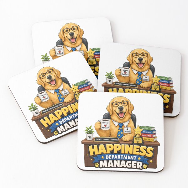 Item preview, Happiness Department Manager Funny Golden Retriever Dog Lover Gift designed and sold by ClaussShop.