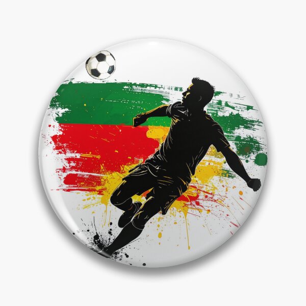 Item preview, Portugal Soccer Player Art — Portuguese Football Flag Action Fan Print designed and sold by icemanphotos.
