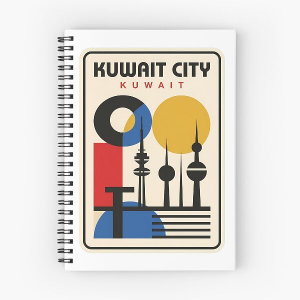 Item preview, Vintage Kuwait City Geometric Skyline designed and sold by k3rstman1.