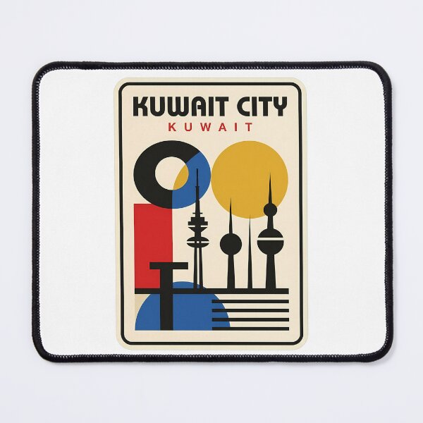 Item preview, Vintage Kuwait City Geometric Skyline designed and sold by k3rstman1.