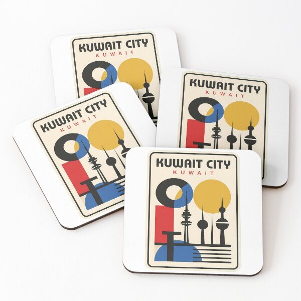 Item preview, Vintage Kuwait City Geometric Skyline designed and sold by k3rstman1.
