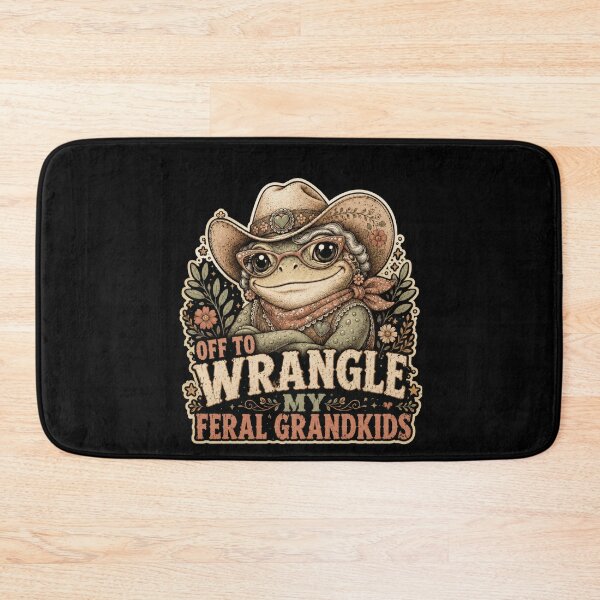 Item preview, Off To Wrangle My Feral Grandkids – Funny Grandma Frog Western Design designed and sold by PosiMCreations.