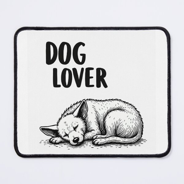 Item preview, Dog Lover Sleeping Dog Minimalist Sticker Art designed and sold by barbastyle.