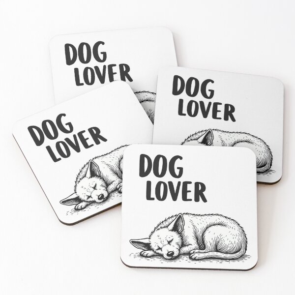 Item preview, Dog Lover Sleeping Dog Minimalist Sticker Art designed and sold by barbastyle.
