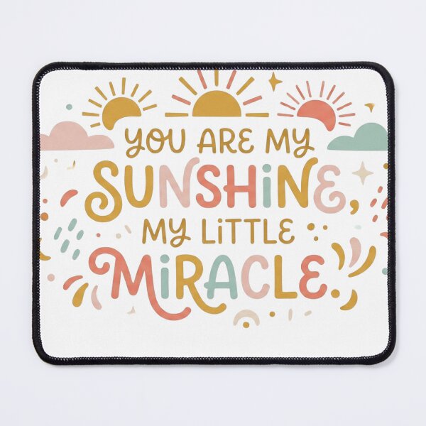 Item preview, You Are My Sunshine My Little Miracle Boho Retro Nursery Typography designed and sold by batoot1.