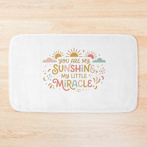 Item preview, You Are My Sunshine My Little Miracle Boho Retro Nursery Typography designed and sold by batoot1.