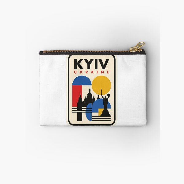 Item preview, Kyiv Ukraine Retro Geometric Landmark Skyline designed and sold by k3rstman1.