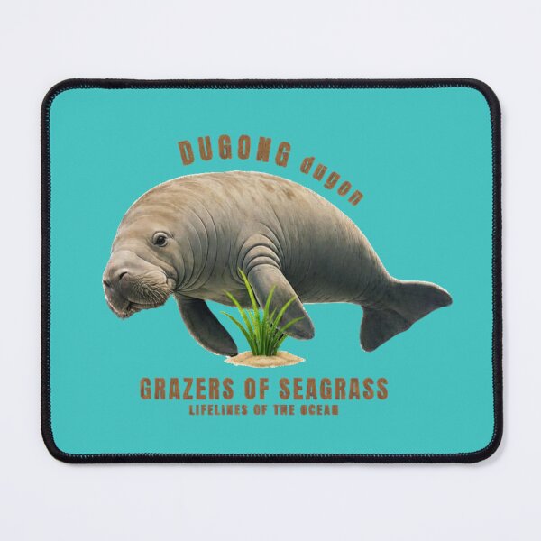 Item preview, Dugong Conservation Art – Grazers of Seagrass | Endangered Ocean Wildlife Awareness Design designed and sold by Pawethic Prints Studio.