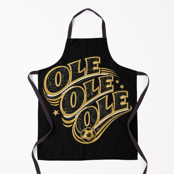 Item preview, Ole Ole Ole Gold Black Soccer Typography – Bold Football Celebration Chant Art | Soccer Fan Gift designed and sold by irfanshikh.