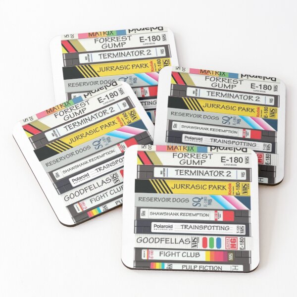 Item preview, Vintage Movie VHS Tape Stack – Retro 90s Cinema Sticker designed and sold by Mustangana.