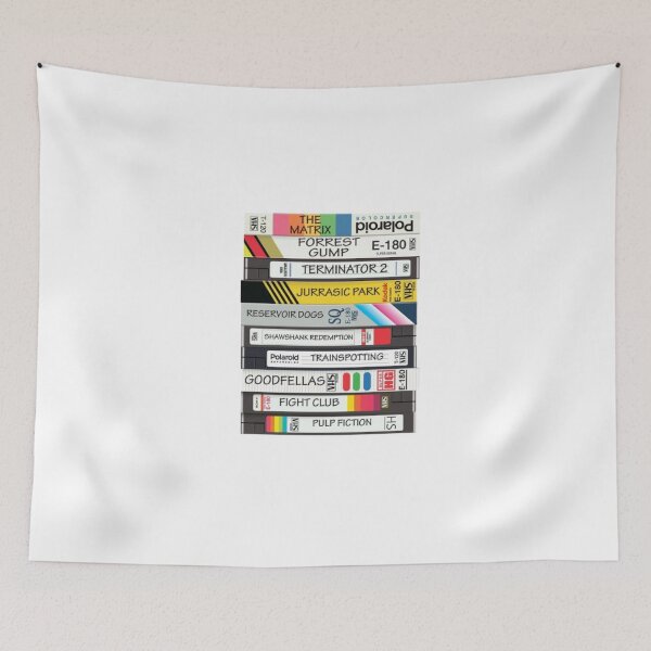 Item preview, Vintage Movie VHS Tape Stack – Retro 90s Cinema Sticker designed and sold by Mustangana.