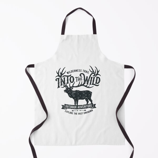 Item preview, Into The Wild Elk Antler Typography Hiking National Park Adventure designed and sold by Yellowriversss.