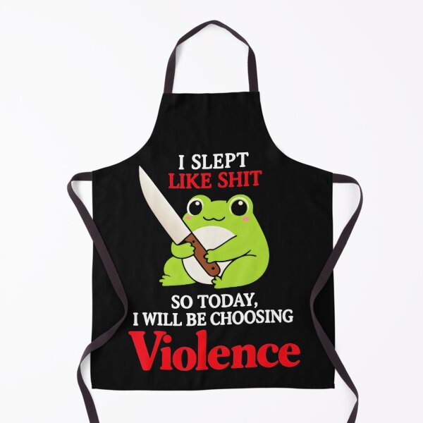Item preview, I Slept Like Shit So Today, I Will Be Choosing Violence Frog Meme Grumpy Humor designed and sold by AmaXONIC.