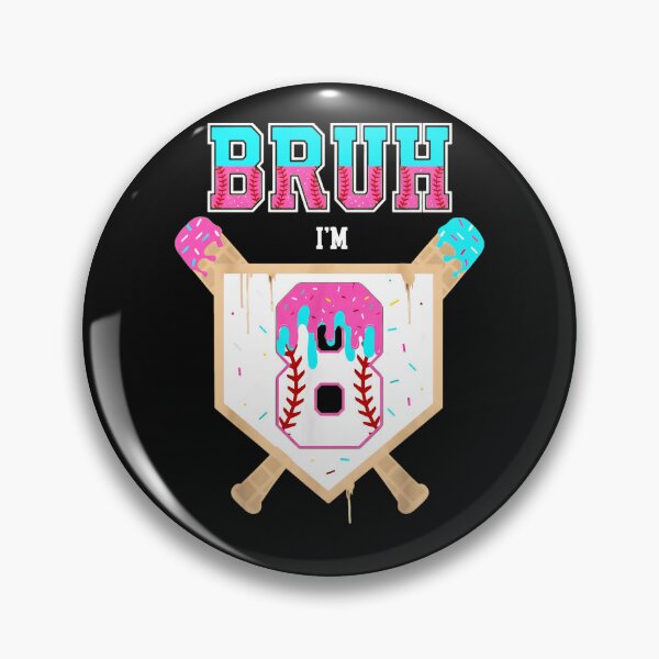 Item preview, Bruh I'm 8 Eighth Birthday Baseball Boy Kid designed and sold by AmaXONIC.