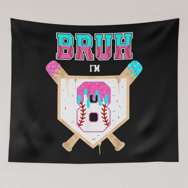 Item preview, Bruh I'm 8 Eighth Birthday Baseball Boy Kid designed and sold by AmaXONIC.