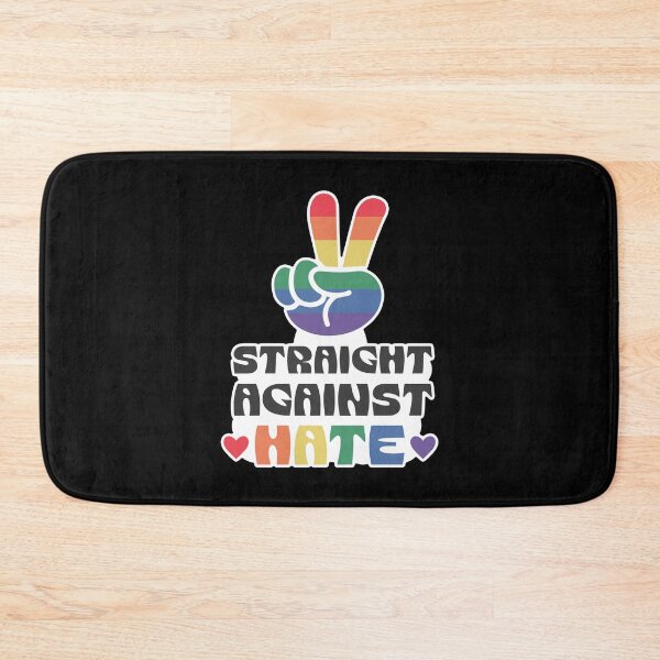 Item preview, Straight Against Hate Rainbow Peace Sign Design designed and sold by ArtDzignsZA.