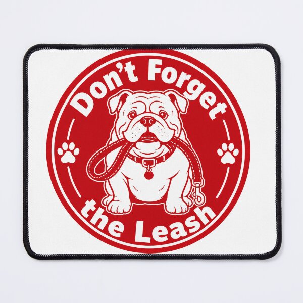 Item preview, Don't Forget the Leash Bulldog Sticker Dog Gift designed and sold by barbastyle.