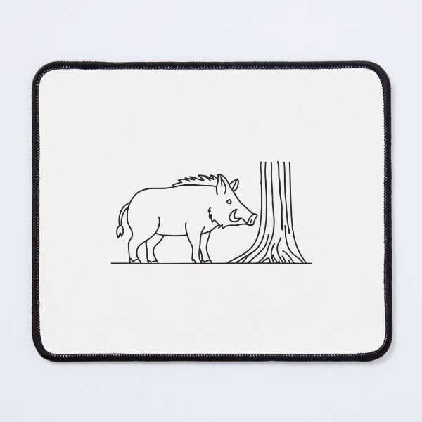Item preview, Wild Boar Exploring Near Tree Roots designed and sold by rasagamastore.