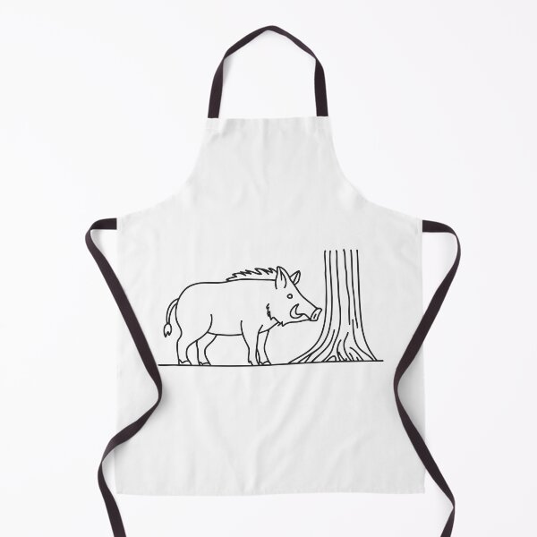 Item preview, Wild Boar Exploring Near Tree Roots designed and sold by rasagamastore.