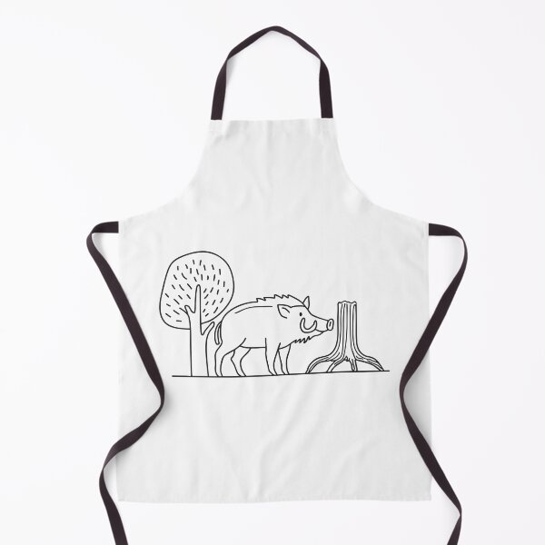 Item preview, Short Tusked Boar Exploring Tree Roots designed and sold by rasagamastore.
