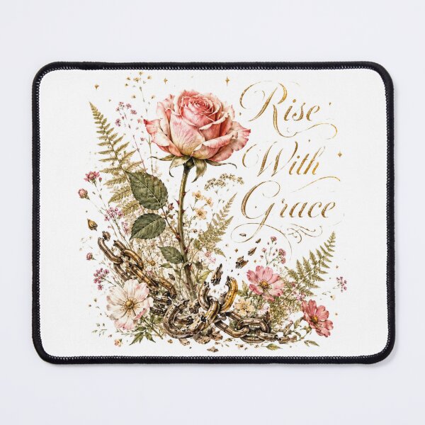 Item preview, Rise With Grace Vintage Rose Botanical Wildflower Design designed and sold by Sharlo Shop.