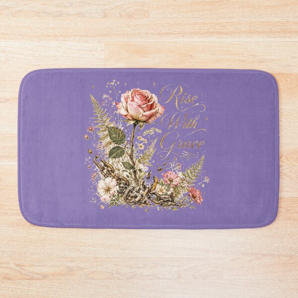Item preview, Rise With Grace Vintage Rose Botanical Wildflower Design designed and sold by Sharlo Shop.