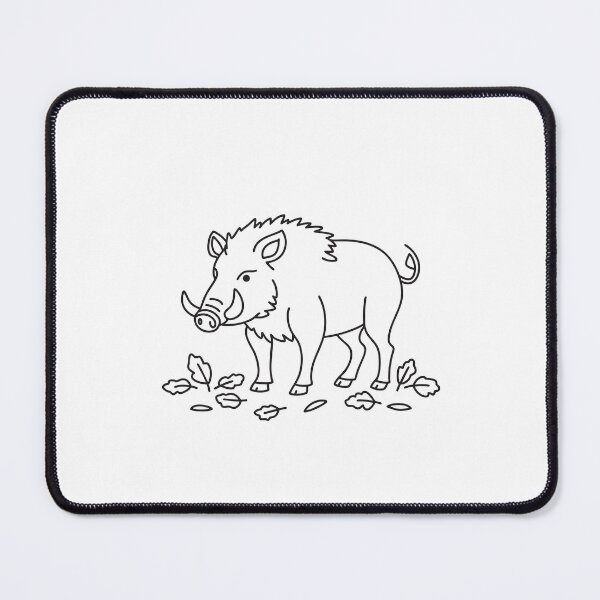 Item preview, A boar with short tusks exploring near some tree roots designed and sold by rasagamastore.