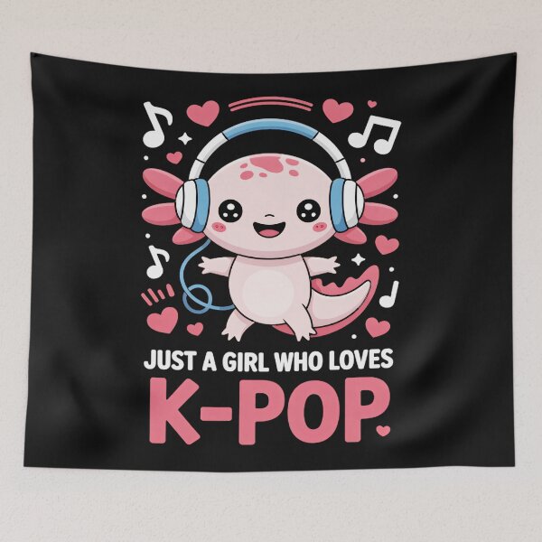 Item preview, Just A Girl Who Loves K-Pop Axolotl Fan designed and sold by AmaXONIC.