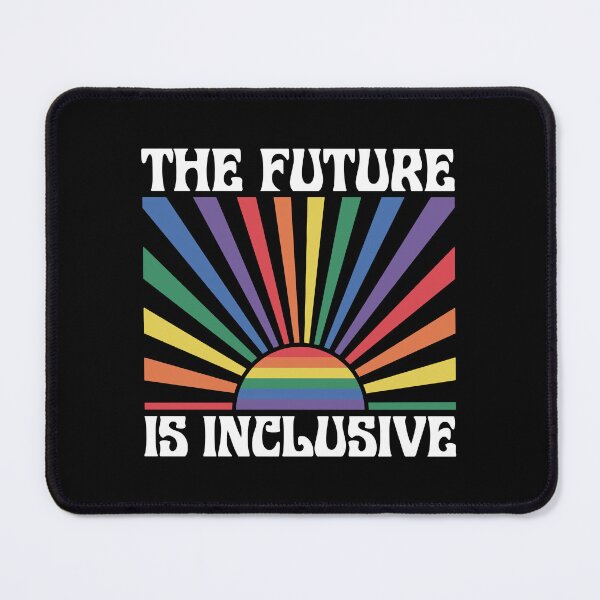 Item preview, The Future Is Inclusive Retro Rainbow Design designed and sold by Canvas-Whispers.