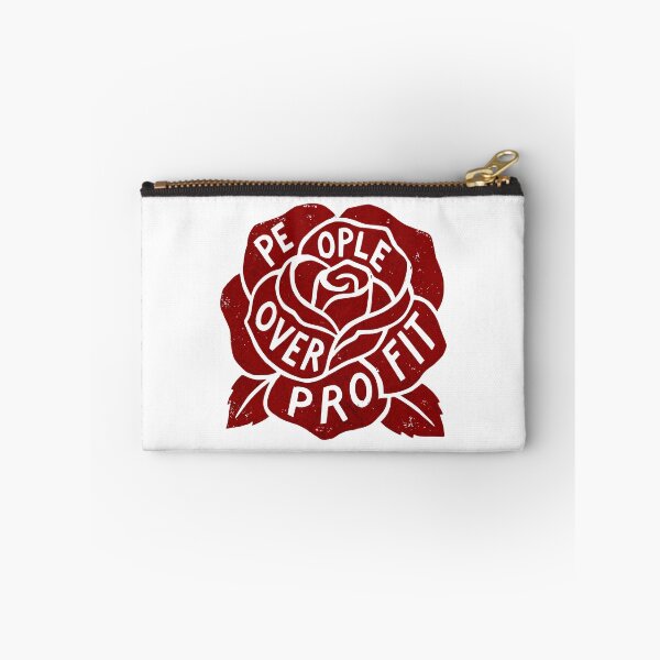 Item preview, People Over Profit - Red Socialist Rose designed and sold by Hope & Riot.