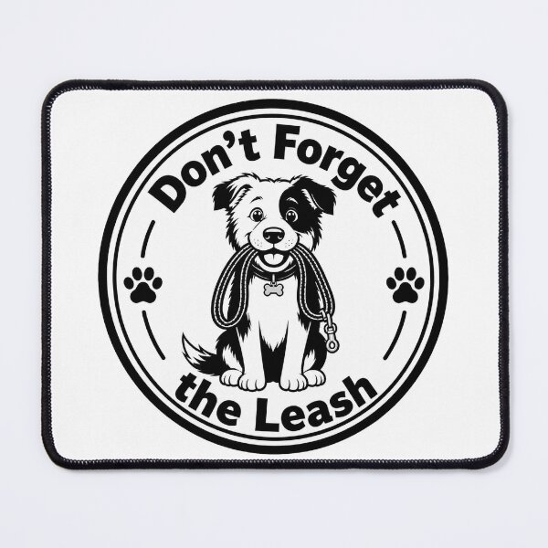 Item preview, Don't Forget the Leash Border Collie Sticker designed and sold by barbastyle.