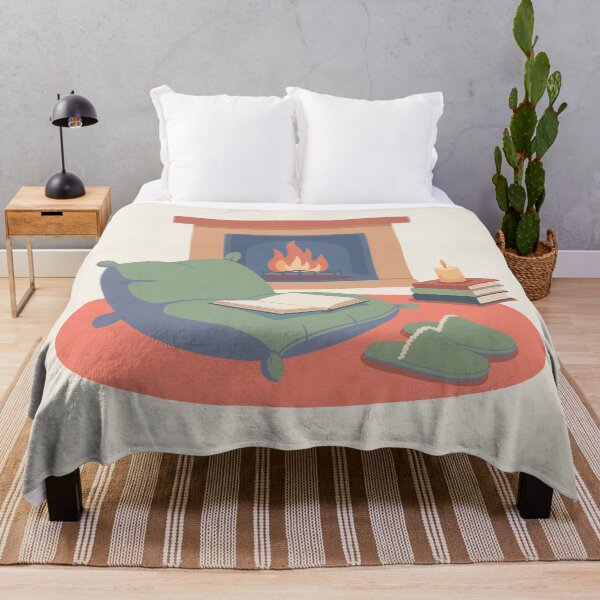 Item preview, Cozy Fireplace Floor Reading Nook designed and sold by TrendMorphic.